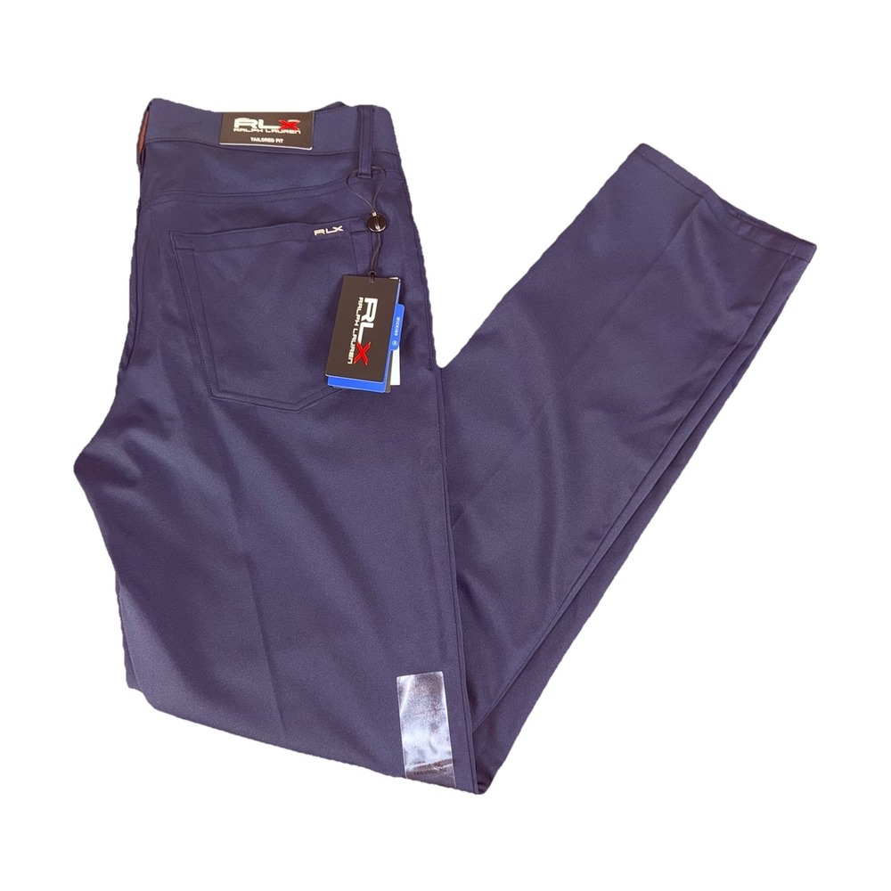 RLX Ralph Lauren Tailored Fit Stretch Golf Pants Navy Blue Men's 30x32 (32x31.5)